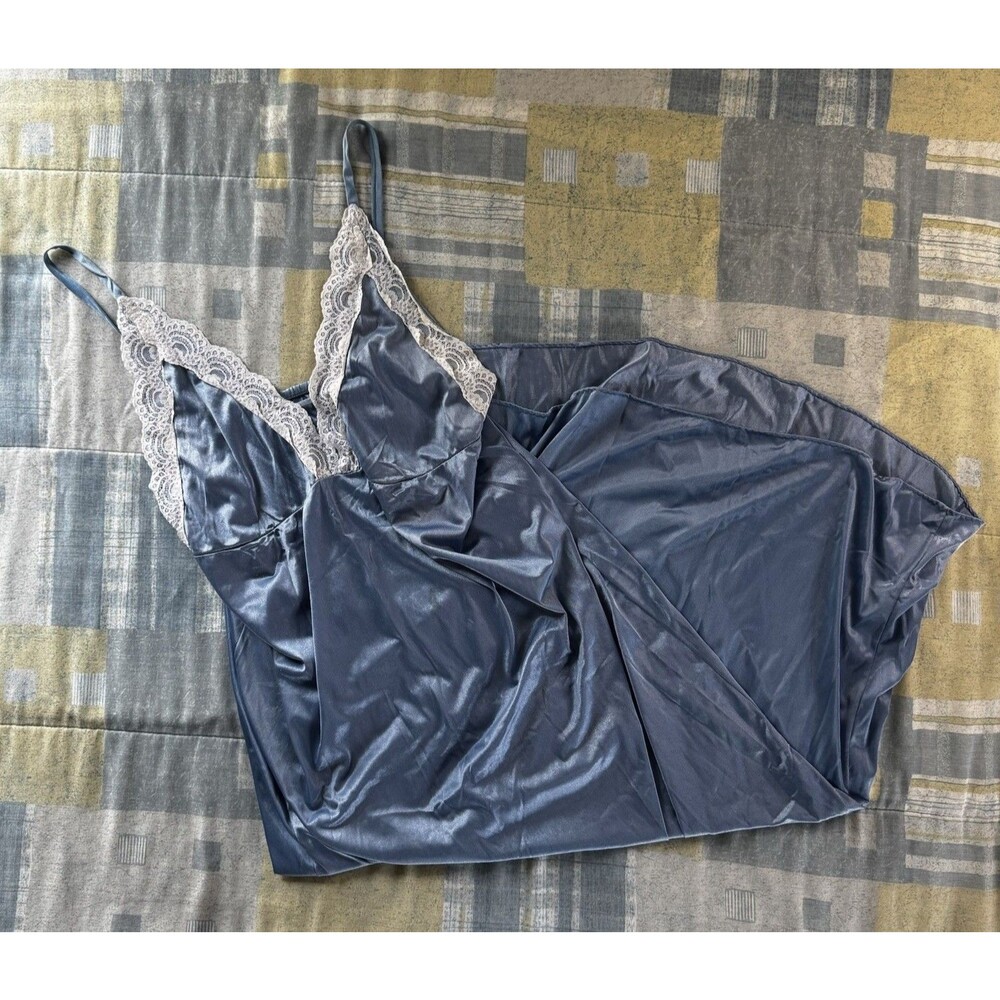 Undercover Wear Blue Petite Sleeve Straps 100% Nylon Women's Dress